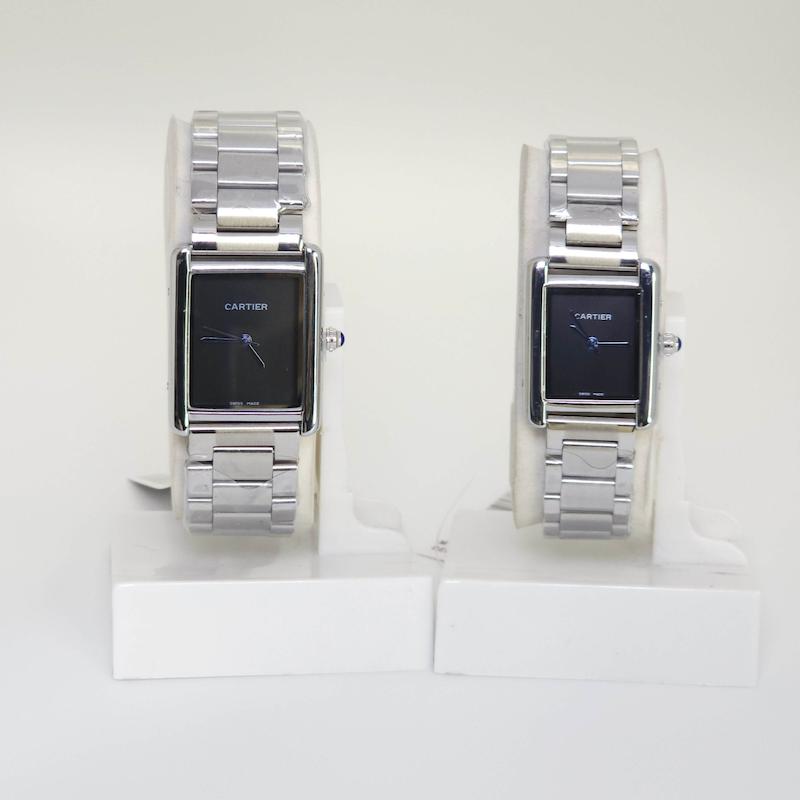 ساعت مچی ست مردانه و زنانه کارتیر Cartier با موتور کوارتز کد 4386