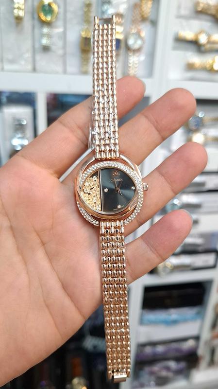 ساعت مچی زنانه چنل Chanel موتور کوارتز باکیفیت و طراحی زیبا کد 4491