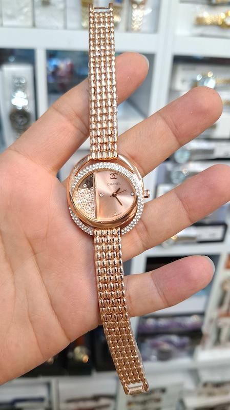ساعت مچی زنانه چنل Chanel موتور کوارتز باکیفیت و طراحی زیبا کد 4492