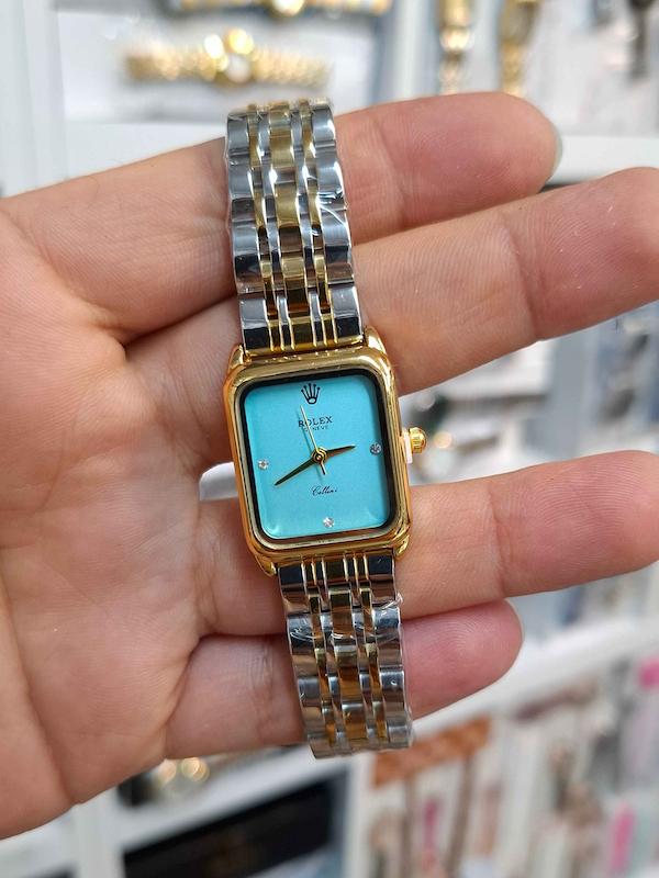 ساعت مچی زنانه رولکس Rolex موتور کوارتز باکیفیت و طراحی زیبا کد 4505