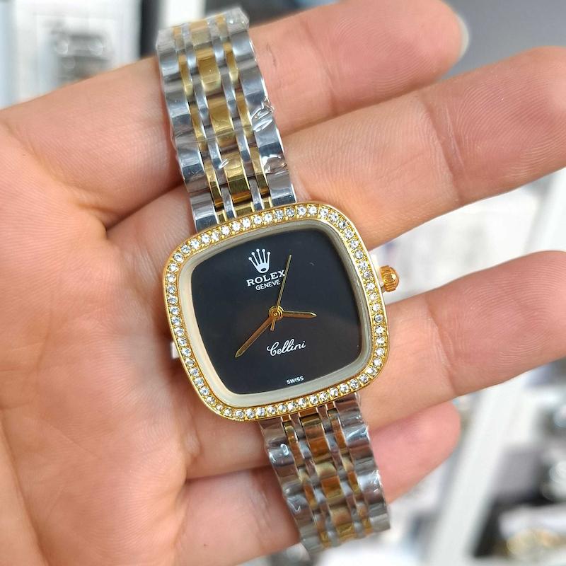 ساعت مچی زنانه رولکس Rolex موتور کوارتز باکیفیت و طراحی زیبا کد 4511