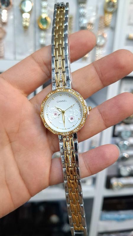 ساعت مچی زنانه چنل Chanel موتور کوارتز باکیفیت و طراحی زیبا کد 4515