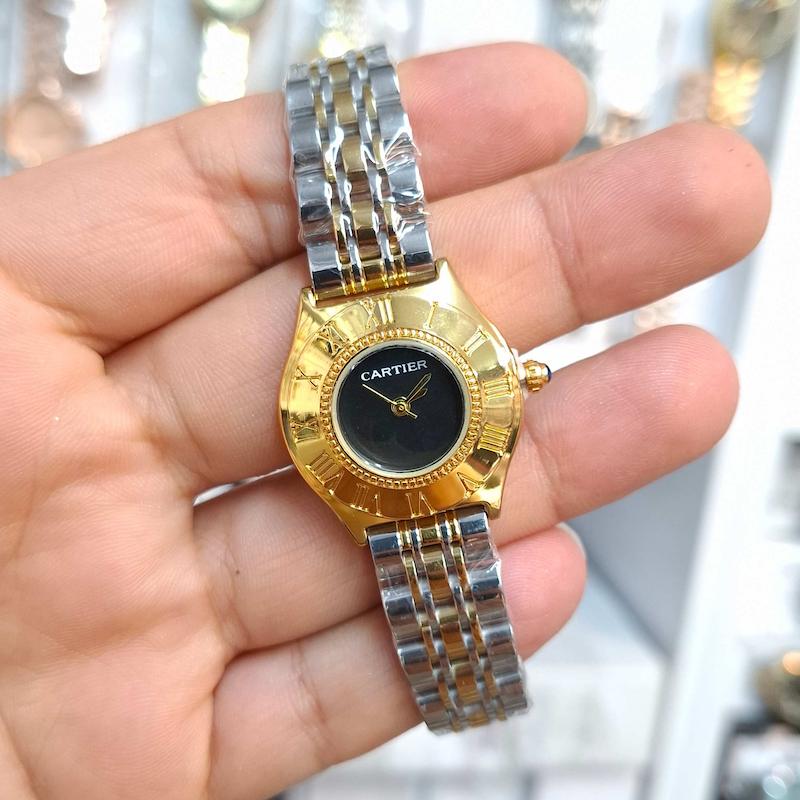 ساعت مچی زنانه کارتیر Cartier موتور کوارتز باکیفیت و طراحی زیبا کد 4539