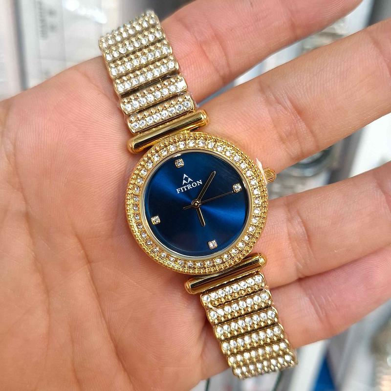 ساعت مچی زنانه فیترون Fitron موتور کوارتز باکیفیت و طراحی زیبا کد 4556