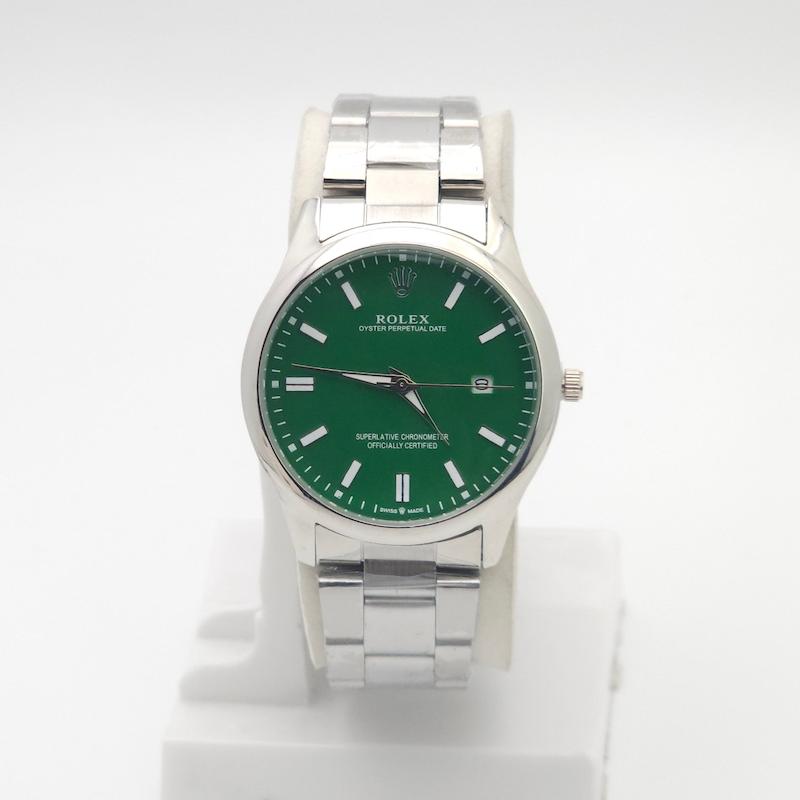 ساعت مچی مردانه رولکس Rolex تمام استیل با موتور کوارتز تاریخ دار کد 4636