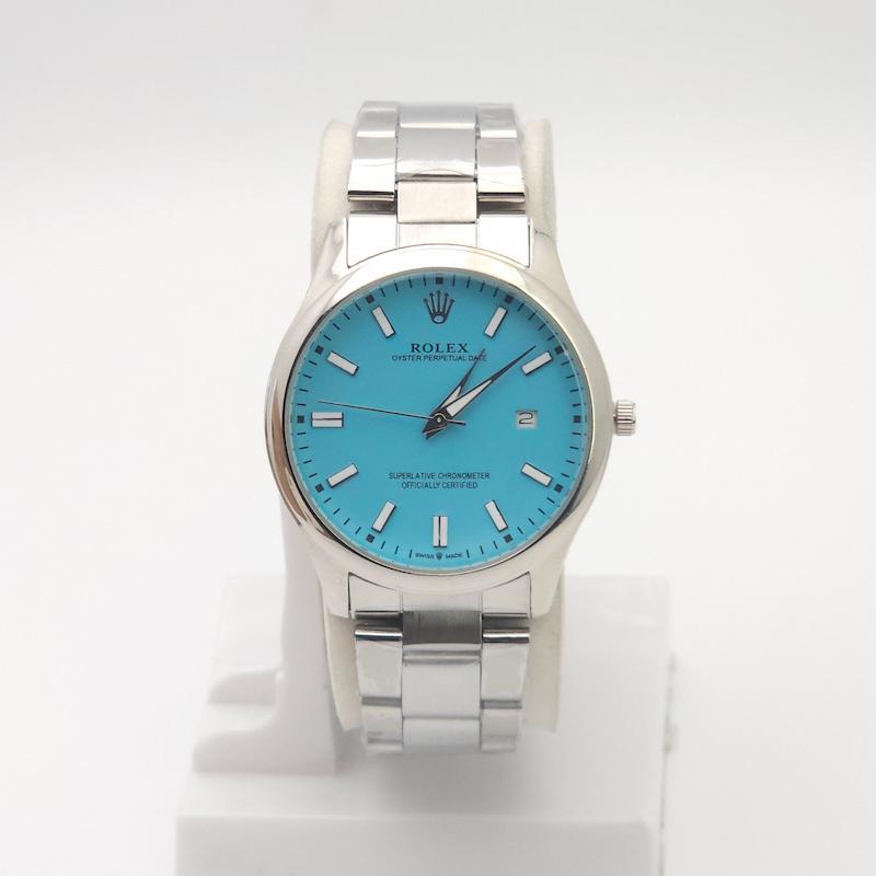 ساعت مچی مردانه رولکس Rolex تمام استیل با موتور کوارتز تاریخ دار کد 4637