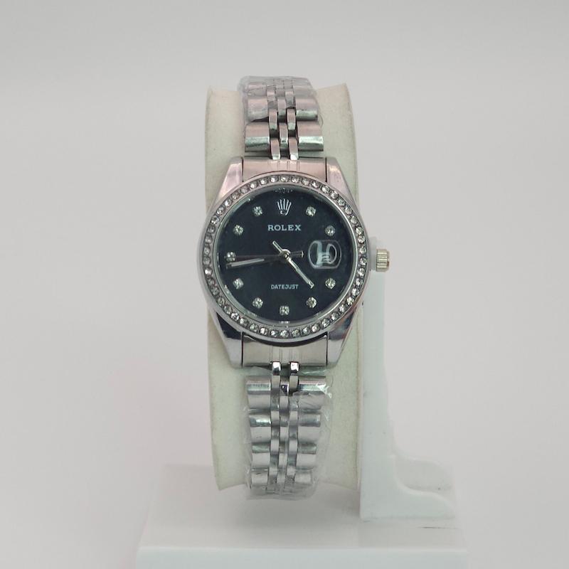 ساعت مچی زنانه رولکس Rolex با موتور کواتز و تاریخ دار کد 4639