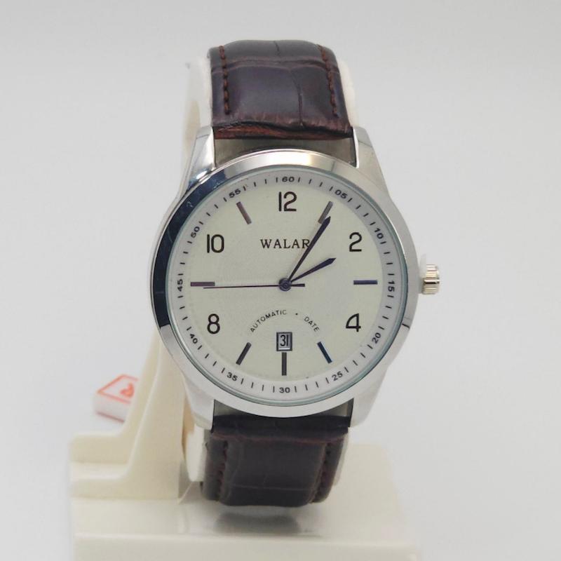 ساعت مچی مردانه والار  Walar با موتور کوارتز و بند چرم  کد 4653