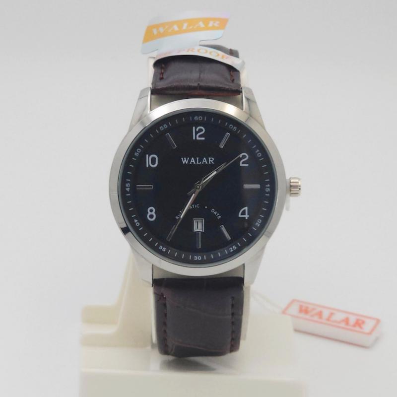ساعت مچی مردانه والار  Walar با موتور کوارتز و بند چرم  کد 4655