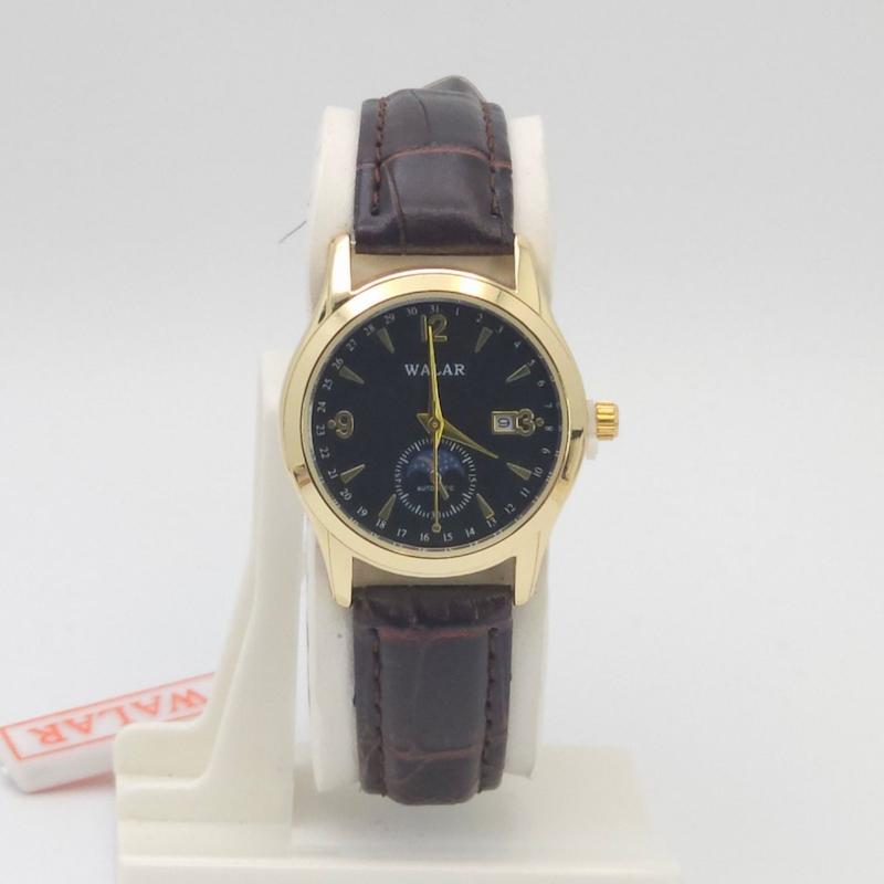 ساعت مچی زنانه والار Walar با موتور کوارتز و بند چرم  کد 4660