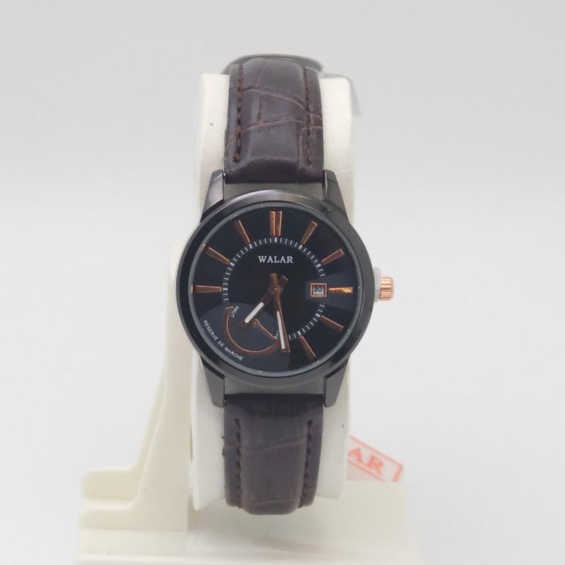 ساعت مچی زنانه والار Walar با موتور کوارتز و بند چرم  کد 4661