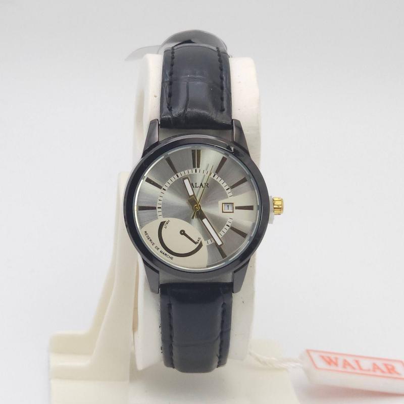 ساعت مچی زنانه والار Walar با موتور کوارتز و بند چرم  کد 4663