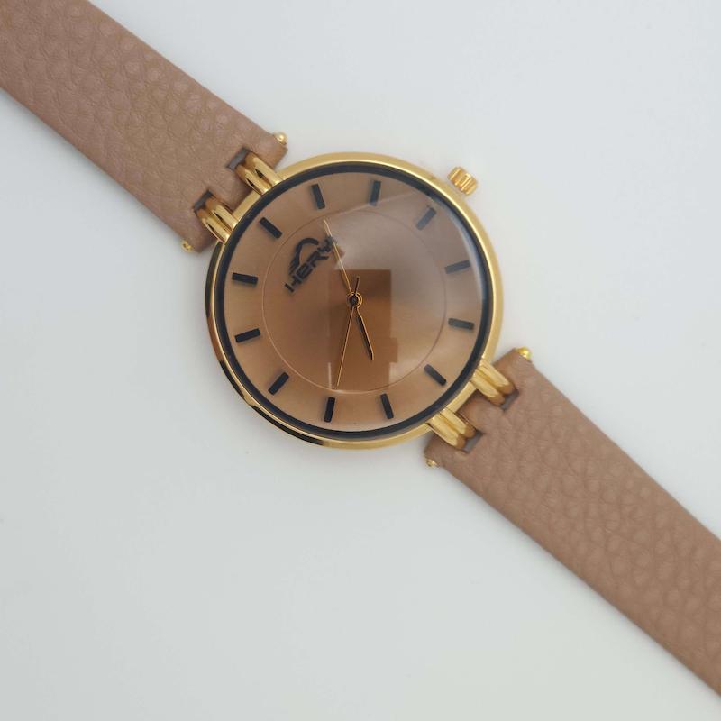 ساعت مچی زنانه هری Heryi 4072 با بند چرم و موتور کوارتز کد 4737