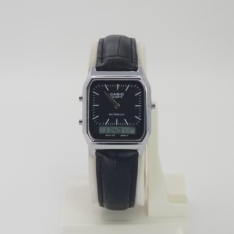 ساعت مچی مردانه کاسیو Casio دوزمانه با بند چرم و بسیار باکیفیت کد 4740