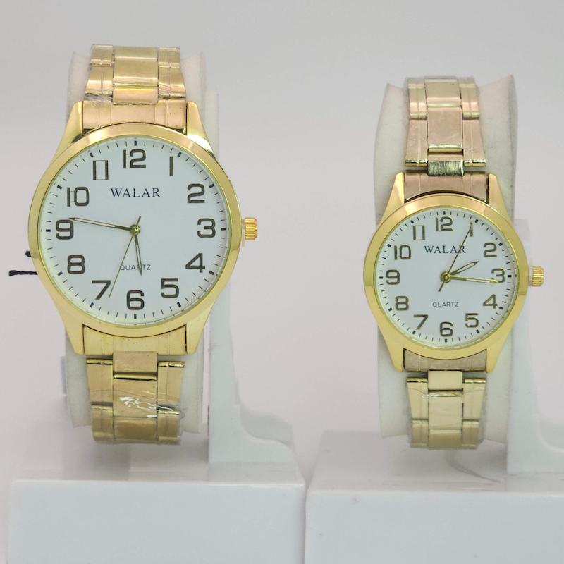 ساعت مچی ست مردانه و زنانه والار Walar  با موتور کوارتز و قفل چفتی کد 4742