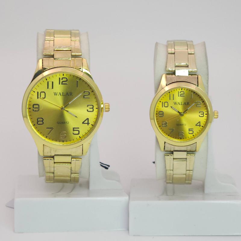 ساعت مچی ست مردانه و زنانه والار Walar  با موتور کوارتز و قفل چفتی کد 4743