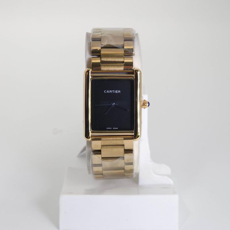 ساعت مچی مردانه کارتیر Cartier تاریخ دار با موتور کوارتز و طراحی مینیمال کد 4756