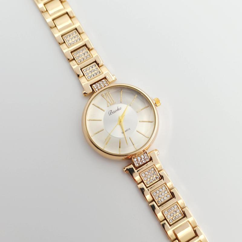 ساعت مچی زنانه باوک Baoke نگین دار با موتور کوارتز کد 4780