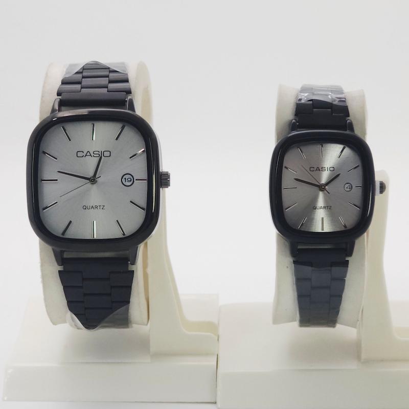 ساعت مچی ست مردانه و زنانه کاسیو اولدمانی Casio با موتور کوارتز و تاریخ دار کد 4790