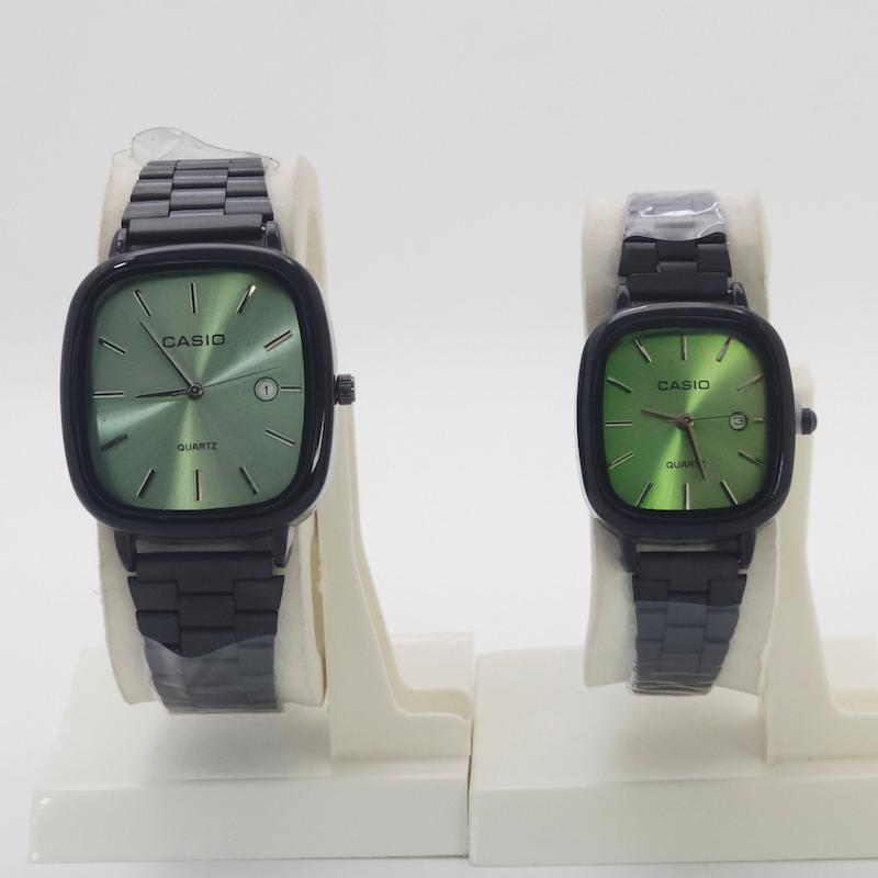 ساعت مچی ست مردانه و زنانه کاسیو اولدمانی Casio با موتور کوارتز و تاریخ دار کد 4789