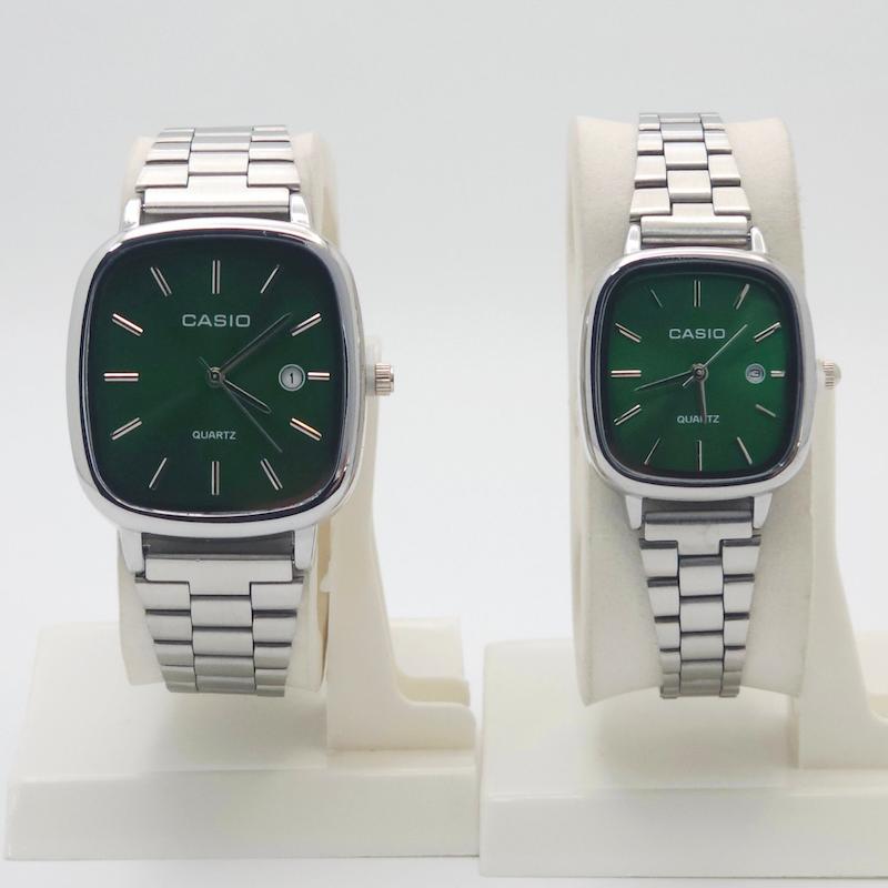 ساعت مچی ست مردانه و زنانه کاسیو اولدمانی Casio با موتور کوارتز و تاریخ دار کد 4793