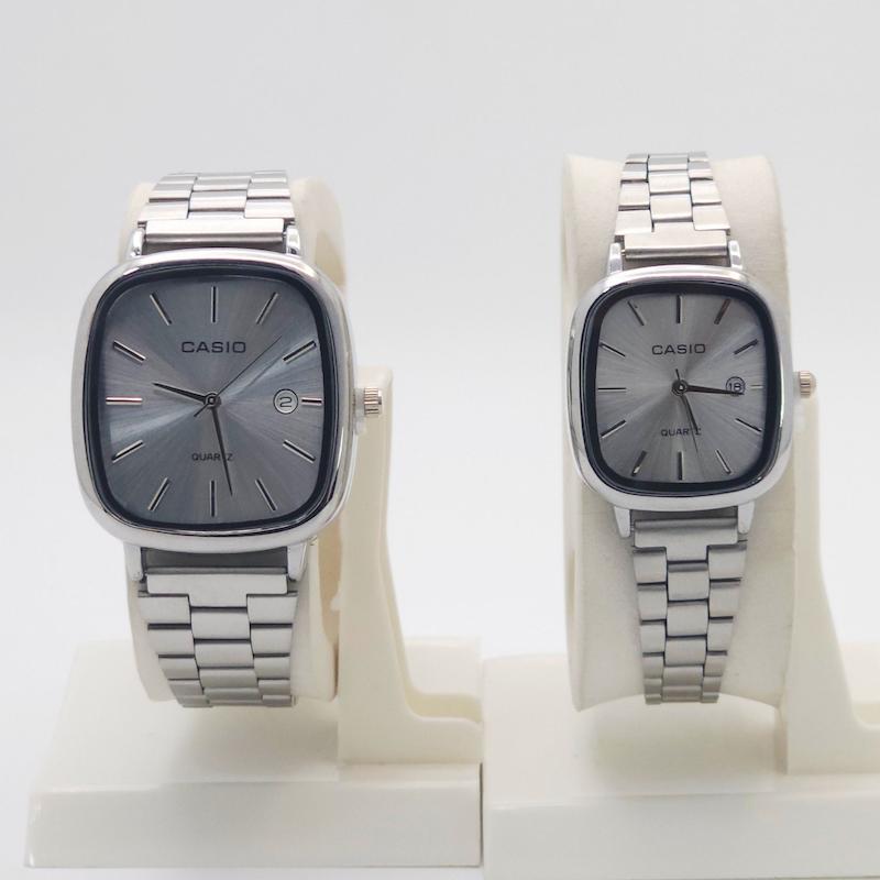 ساعت مچی ست مردانه و زنانه کاسیو اولدمانی Casio با موتور کوارتز و تاریخ دار کد 4794