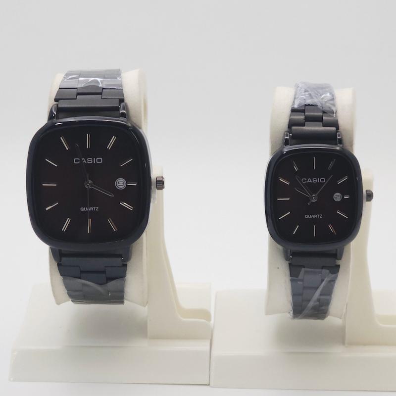 ساعت مچی ست مردانه و زنانه کاسیو اولدمانی Casio با موتور کوارتز و تاریخ دار کد 4796
