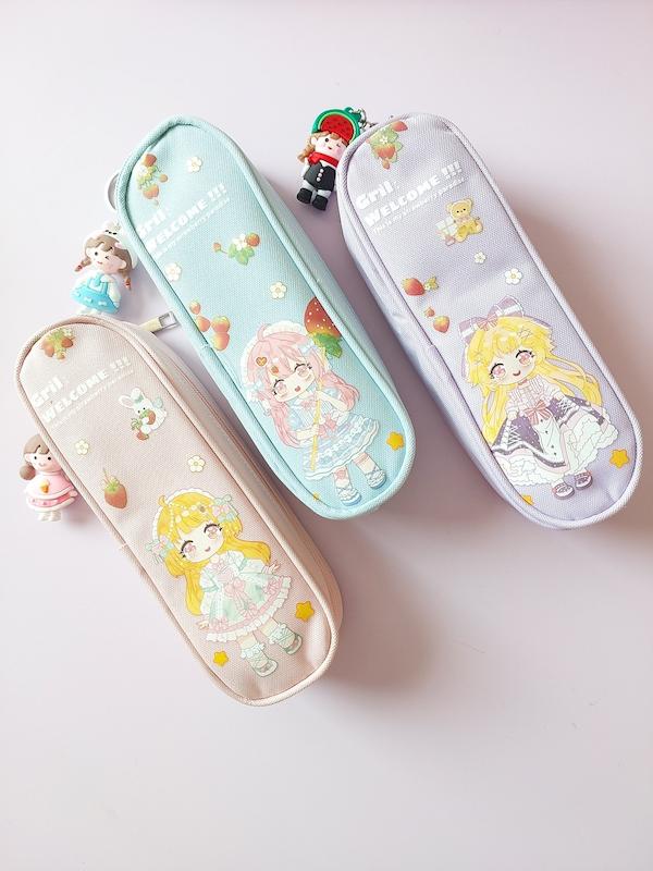 جامدادی دو زیپ طرح انیمه