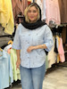 مانتو شومیزی آستین سه ربع miu