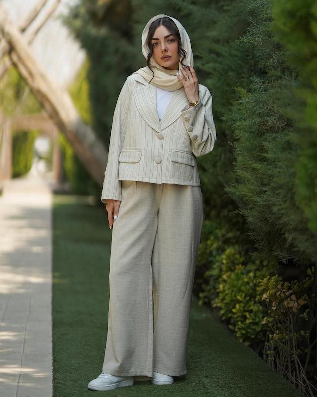 کراپ کت و شلوار تابستانی