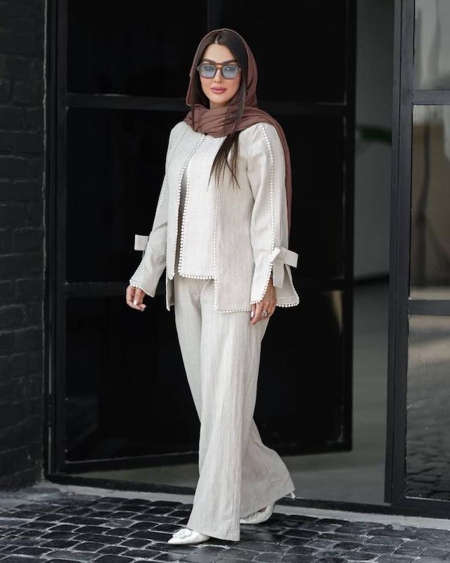 کت و شلوار تابستانی عدسی