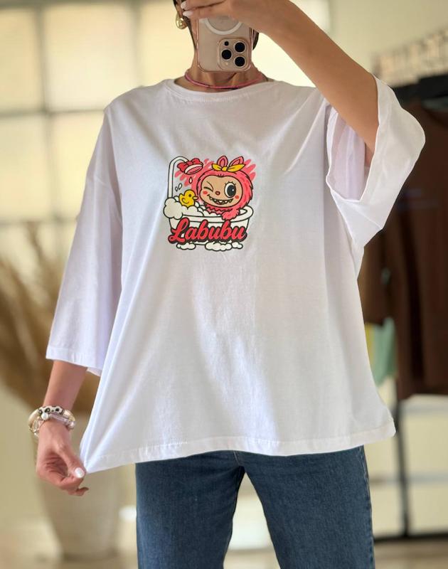 تیشرت باکسی لبوبو