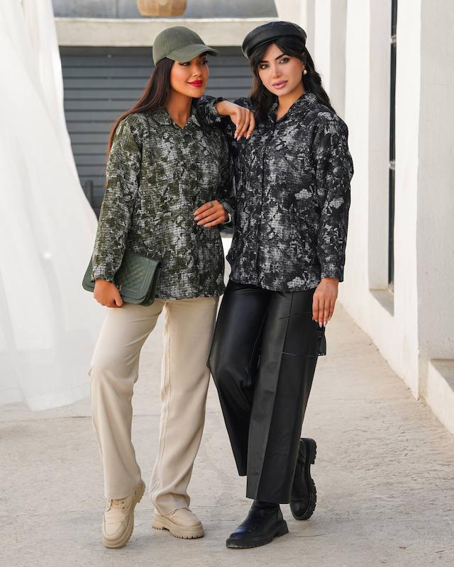 شکت زنانه مدل گازوییلی قد ۷۰ دو جیب