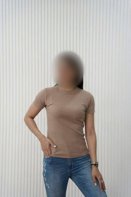 تیشرت یقه گرد کبریتی