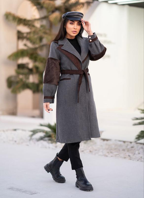 پالتو فوتر آستین پوست