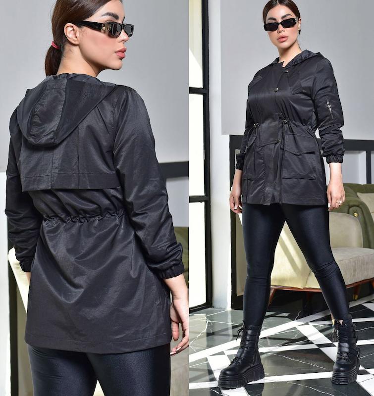 بارانی زنانه کتان زارا کجراه کلاهدار