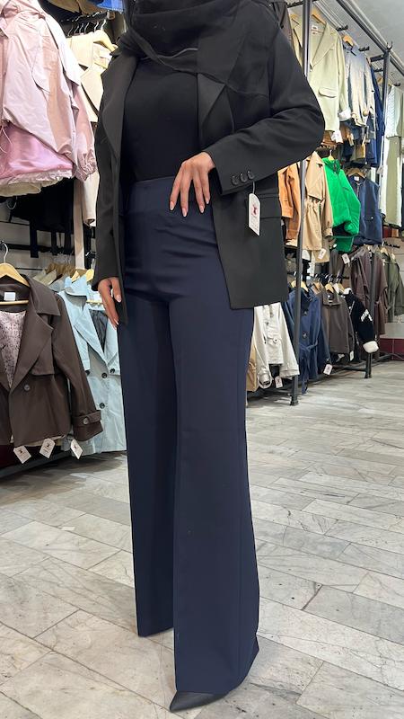 شلوار پارچه‌ای زنانه کرپ درجه یک نیم بگ ایستایی عالی