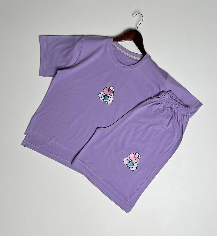 تیشرت و شورتک سوپر نخ پنبه درجه یک طرحدار