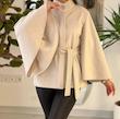 کت زنانه پانچ موهر مدل یقه ایستاده