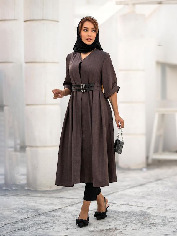 مانتو بلند کمردار