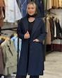 مانتو بلند زنانه بزیاق جلو باز ۴ دکمه