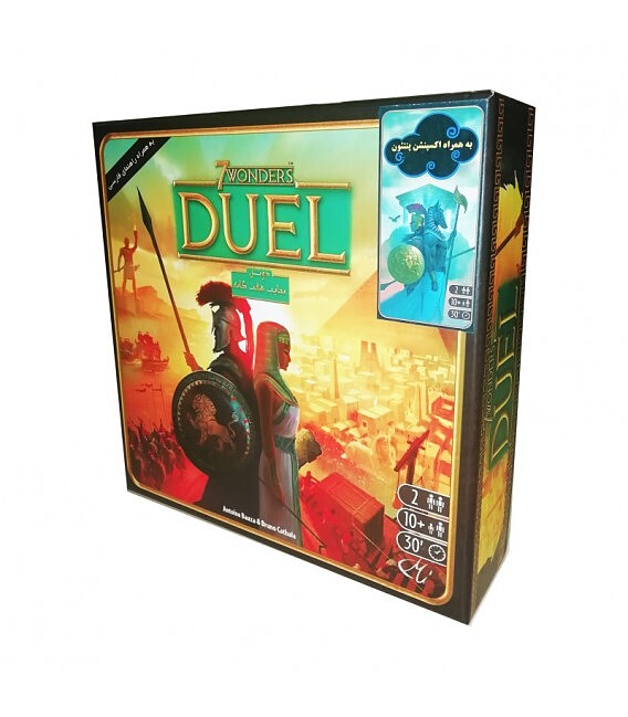 بازی عجایب هفتگانه: دوئل (SEVEN WONDERS: DUEL) به همراه افزونه پنتئون مدل دهکده بردگیم