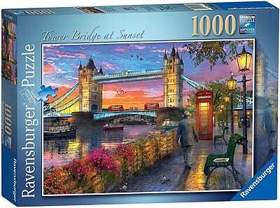 پازل 1000 تکه رونزبرگر (ravensburgur) آلمان مدل تاور بریج در غروب لندن(Tower Bridge at Sunse London) | 15033