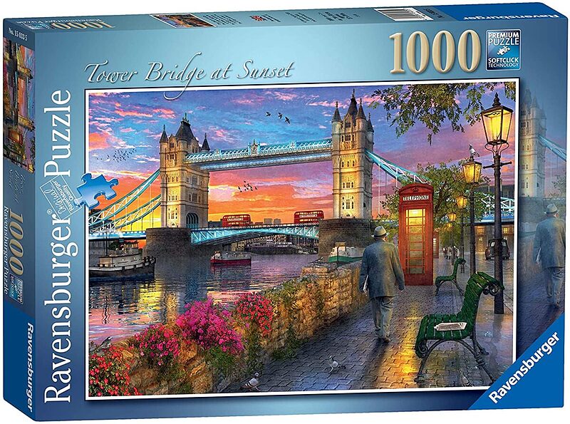 پازل 1000 تکه رونزبرگر (ravensburgur) آلمان مدل تاور بریج در غروب لندن(Tower Bridge at Sunse London) | 15033