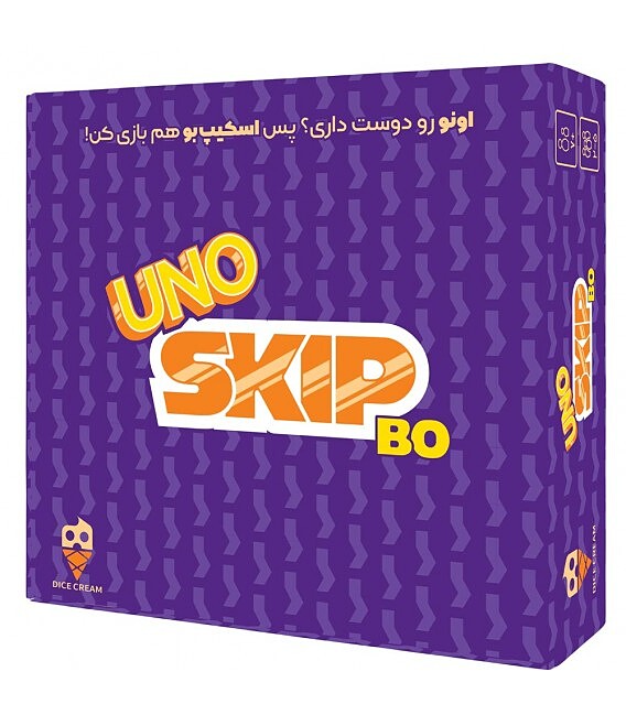 بازی اونو اسکیپ بو (UNO SKIP BO) | مدل dice cream