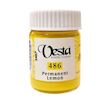 رنگ گواش وستا کد 486 (PermanentLemon) حجم 30 میل | vesta