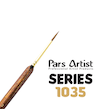 قلم‌ مو گرد تذهیب حرفه ای پارس آرتیست (کد 1035) سایز 0000 | PARS ARTIST 