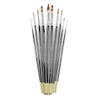 قلم‌ مو گرد دسته بلند GOLD پارس آرتیست (کد 3000) سایز 1 | PARS ARTIST 
