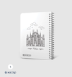 دفترچه سیمی طلقی میکرو کد G10 - سایز (B6) 100 برگ لوکس | MICRO