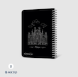دفترچه سیمی طلقی میکرو کد G10 - سایز (B6) 100 برگ لوکس | MICRO